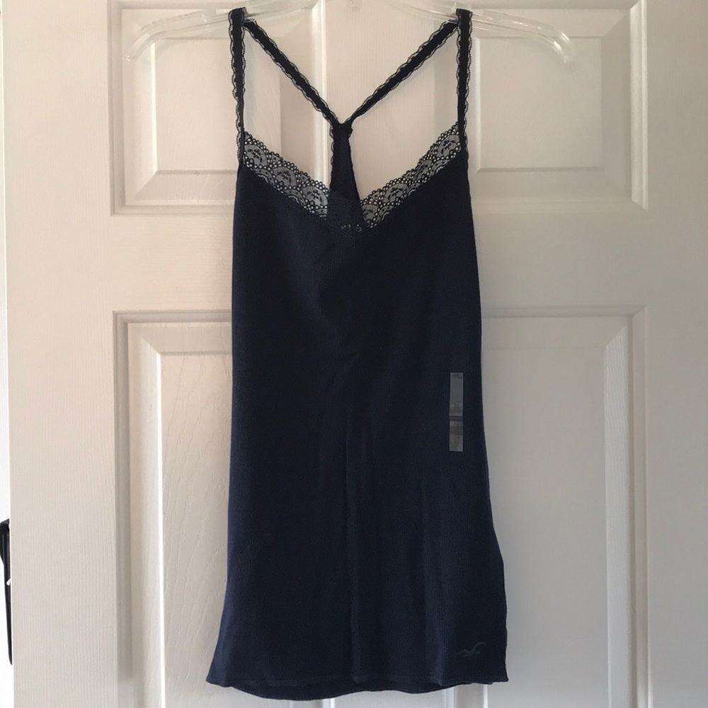 Navy Blue Hollister Tank Top-Never Worn!